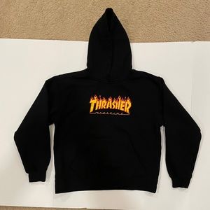 thrasher hoodie youth large